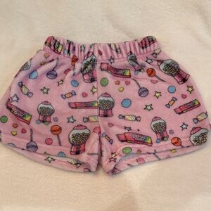 Icecream Pink Candy Print Kids Shorts